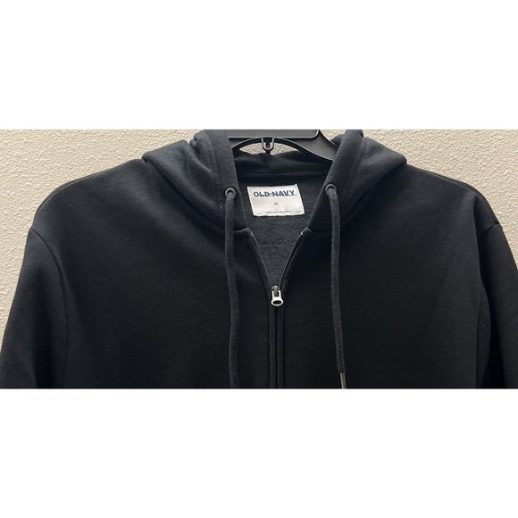 Old Navy 207128-01 Men's Sz XL Blackjack Black Classic Front Zip Hoodie Jacket - Picture 4 of 8